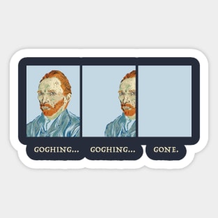 Van Gogh Goghing Gone Sticker